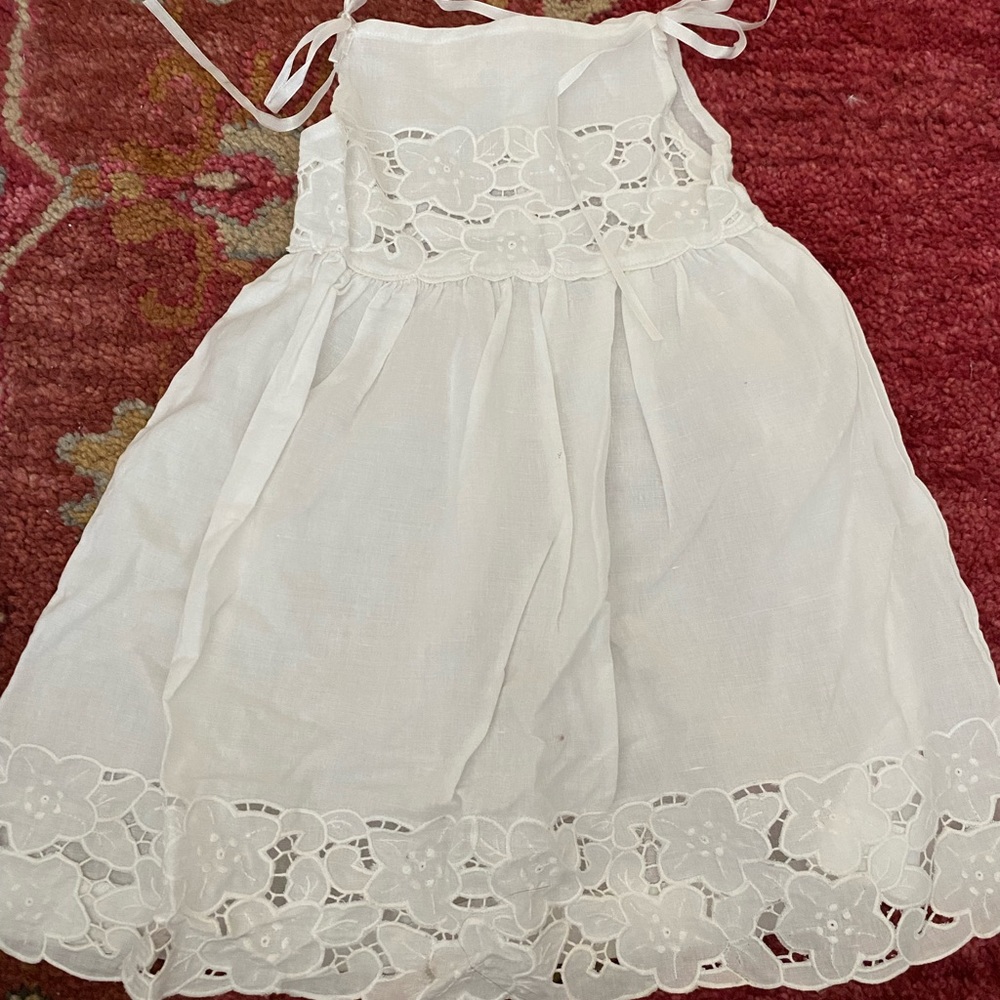Beautiful white linen dress. Perfect for Easter
